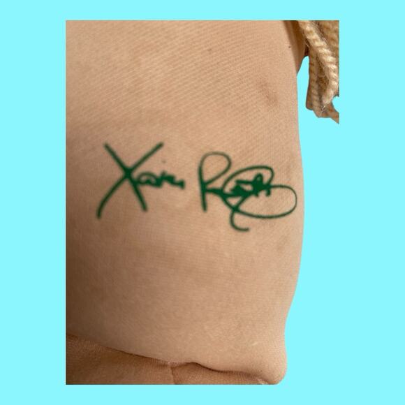 Vtg Cabbage Patch Kids Doll Blonde Hair Green Eyes Girl Dimples Play Along CPK - Picture 11 of 16